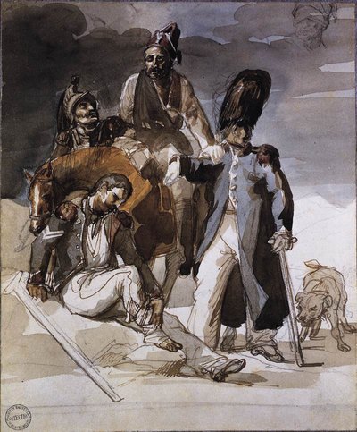 Wounded Soldiers Retreating from Russia by Theodore Gericault